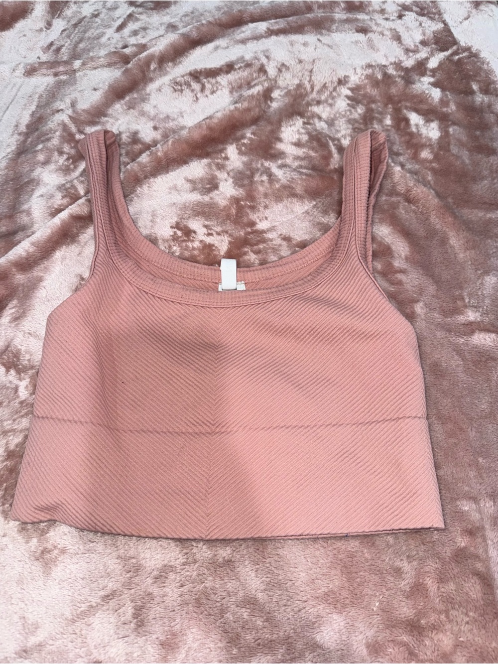 Pink Ribbed Tank Top - Picture 2 of 2